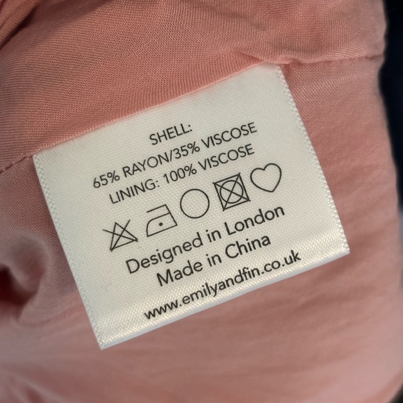 Emily & Fin Pink Floral Dress Size M | feminine | floral | spring | wedding - Picture 10 of 10